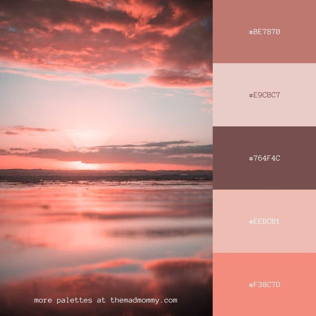 pink sky color palette